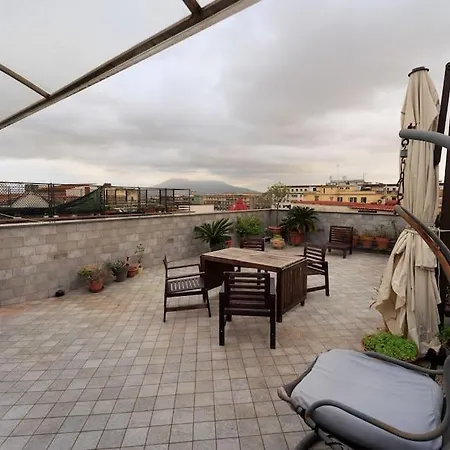 Lidahouse Terrace And Vesuvio View Next Museum By Houseinnaples Nápoles